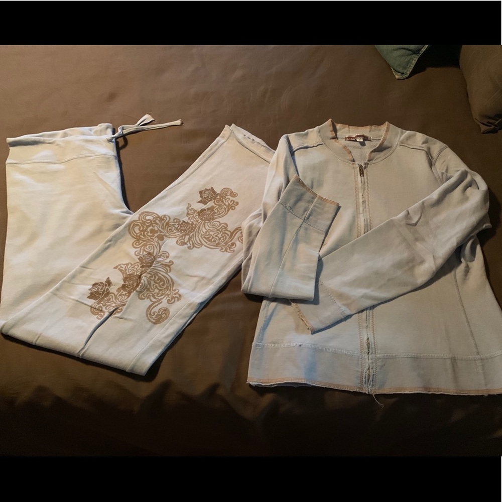 Beautiful 2-Piece Jacket & Pant Lounge Set by Hush